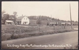 Puritan Camps 1920s RPPC South Columbia, NH Photo Postcard #1 - $15.75