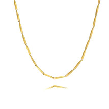 Women&#39;s Simple Seed Shape Basic Chain Gold Necklace 18K Gold Plated - $34.90