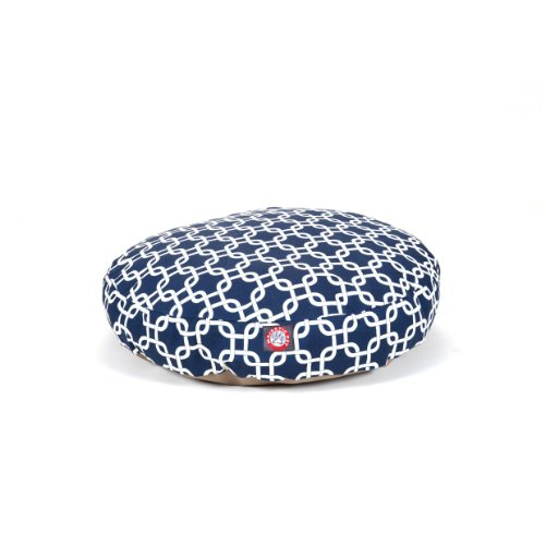 MajesticPet 30 in. Links Round Pet Bed Navy Blue - Small - $88.86