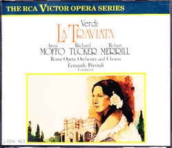 Verdi La Traviata 2 Cd Set Moffo, Tucker, Merrill   Rca Victor 4144 2 Rg - £19.55 GBP