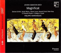 J.S. BACH MAGNIFICAT CD &amp; BOOK Philippe Herreweghe - Harmonia Mundi - $15.75