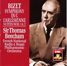 Bizet Symphony In C / L&#39;arlesienne Suites Cd Sir Thomas Beecham   Emi / Bmg - £9.79 GBP