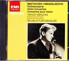Yehudi Menuhin Cd Uk Import Beethoven / Mendelssohn Violin Concertos - £9.79 GBP