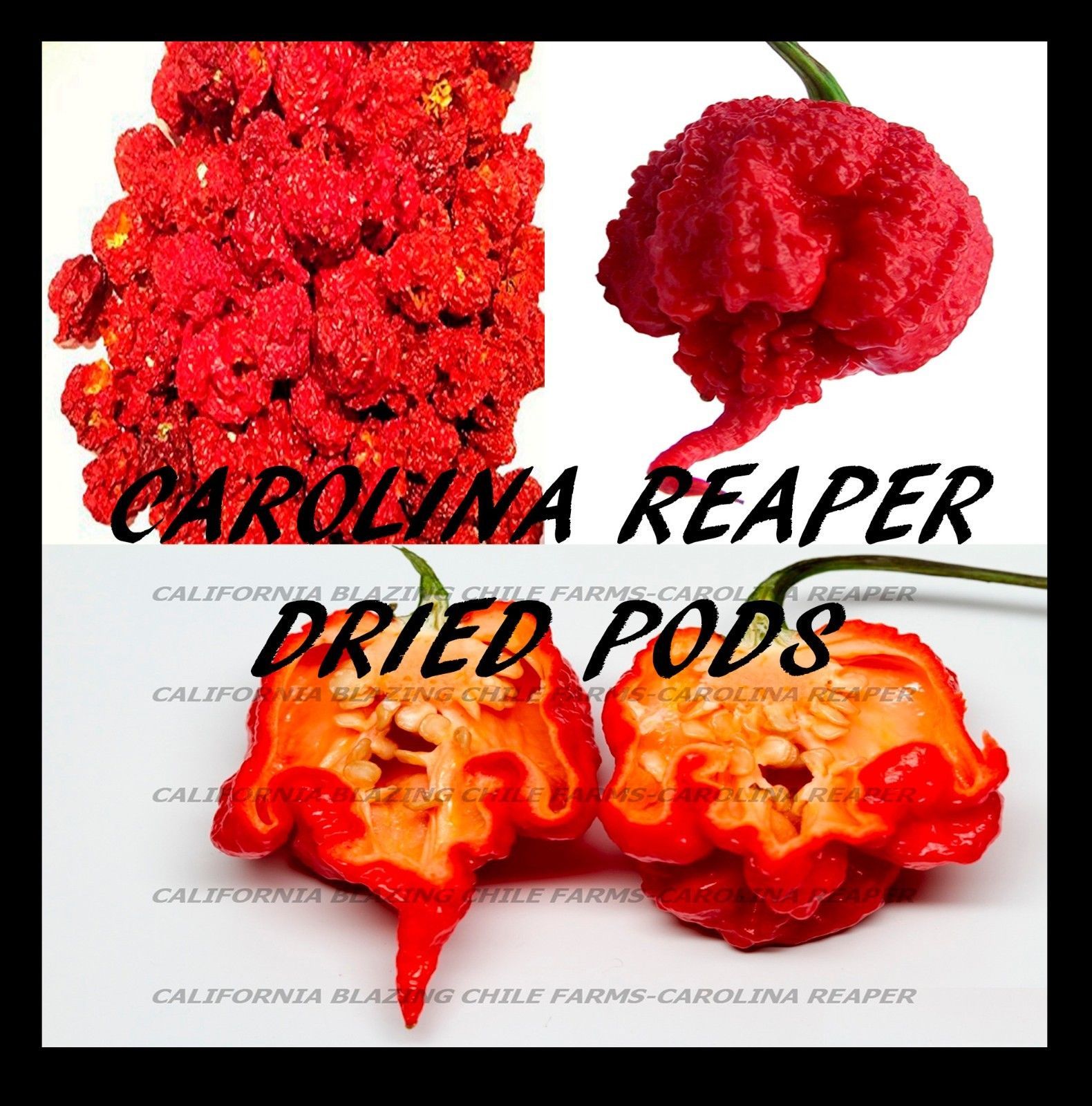 Organic Carolina Reaper Dried Whole Pepper Pods *Hottest Peppers in the ... - $3.25+