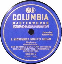 London P.O. Beecham 12&quot; 78 Rpm Midsummer Night&#39;s Dream - £13.08 GBP