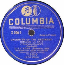 LILY PONS (2) 12&quot; 78 RPM SET - Daughter of the Regiment - £15.65 GBP