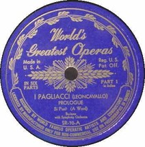 Leoncavallo I Pagliacci (3) 12&quot; 78 Rpm Set - £17.83 GBP