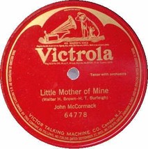 John Mc Cormack 78 Rpm   Little Mother Of Mine - £10.32 GBP