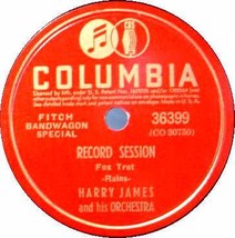 Harry James &amp; Orch. 78 Rpm   Record Session / Nothin&#39; - £12.41 GBP