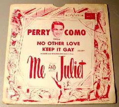 Perry Como 78 Rpm Picture Sleeve   Rca Victor 5317 - £11.97 GBP