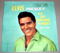 Elvis Presley 45 Sleeve Only   Are You Lonesome Tonight - £15.68 GBP