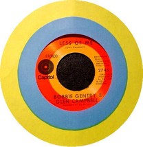 Bobby Gentry &amp; Glen Campbell 45 Rpm   Less Of Me - £9.79 GBP
