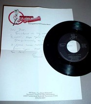 Grand Ole Opry Star Ernie Ashworth 45 Rpm Signed Letter - £99.91 GBP