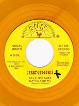 Jerry Lee Lewis 45 Rpm Yellow Vinyl Sun Si 1139   Save The Last Dance For Me - £10.16 GBP
