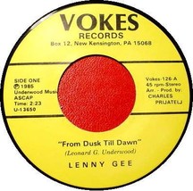 Lenny Gee 45 Rpm   From Dusk Till Dawn - £10.16 GBP