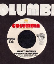 Marty Robbins 45 Rpm Columbia 1 11102   Buenos Dias Argentina (1979) - £9.56 GBP