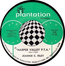 Jeannie C. Riley 45 Rpm   Harper Valley P.T.A. / Yesterday All Day Long Today - £9.96 GBP