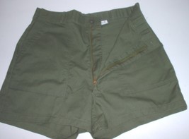 US Military poly-cotton utility trousers, zippered, made into shorts, 36&quot; waist - £11.99 GBP