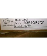 5MM22 SET OF 6 ROCKWOOD DOME DOOR STOP (FLOOR TYPE), BRUSHED ALUMINUM, #442 - £7.49 GBP