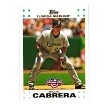 2007 Topps Baseball Opening Day Miguel Cabrera 58 Florida Marlins Collector Card - £3.13 GBP