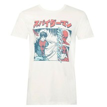 The Manga Spider-man White Men&#39;s T-Shirt White - £25.20 GBP
