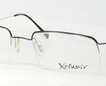 Occhiali Vintage Xclusiv X26-203 Nero Opaco / Argento Rari 52-19-140mm G... - $96.96