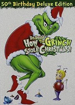 Dr Seuss How The Grinch Stole Christmas 50Th Anniversary Deluxe Edition - Video - $20.93