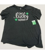 Womens 3XL St Patricks Day Shirt - One Lucky Mama - Clovers XXXL 22 - £12.61 GBP