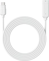 Solar Panel Extension Cable White 4.5 Meters C Port Only for 6W Solar Panel - £19.37 GBP