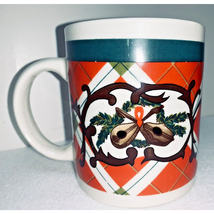 Gibson Christmas Holiday Cup Mug Irish Bouzouki Guitars Rocking Horse Fo... - $15.13