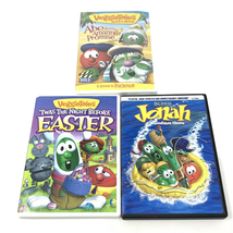 Veggie Tales DVD Lot of 3 Abe and the Amazing Promise Jonah Night Before Easter - £13.23 GBP