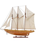 Model Yacht Watercraft Traditional Antique Atlantic Clear Varnished Cherry  - £379.59 GBP