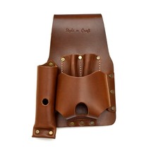 Style n Craft 98015 - Tape &amp; Knife Holder in Heavy Dark Tan Top Grain Le... - €27,11 EUR