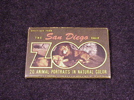 San Diego Zoo Mini Souvenir 20 Animal Portraits in Natural Color Set - $6.50