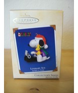 2002 Hallmark Keepsake Peanuts Literary Ace Christmas Ornament - £19.81 GBP