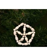 Wooden Beaded Snowflake Christmas Ornament - $5.46 CAD