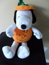 Peanuts GREAT PUMPKIN SNOOPY HALLOWEEN Plush Stuffed Animal Toy Hallmark Costume - £14.17 GBP