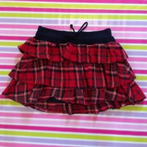 Liz Lisa Tralala Red Black Tartan Mini Skirt Size S Japanese Fashion - £39.15 GBP