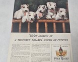Sealyham Terriers Four Roses Whiskey Print Ad 1938 - $7.98