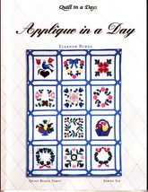 Quilt in a Day: Applique in a Day by Eleanor Burns (1994, Quilting Paper... - $5.00