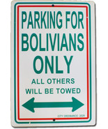 Bolivia - 12&quot; x 18&quot; Plastic Parking Sign - £5.61 GBP