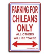 Chile Parking Sign - £9.38 GBP