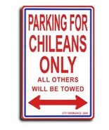 Chile Parking Sign - £8.92 GBP