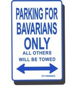 Bavaria Metal Parking Sign - £9.38 GBP