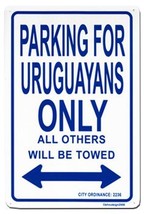 Uruguay Parking Sign - $11.94