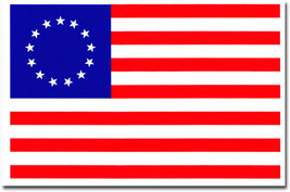 Betsy Ross - 4&quot; x 6&quot; Decal - $2.10