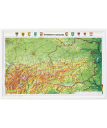 Austria Relief Map- 21&quot; x 32&quot; - £43.02 GBP