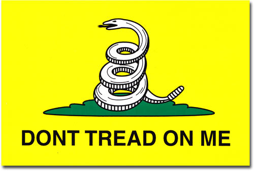 Gadsden - 4&quot; x 6&quot; Decal - $2.10