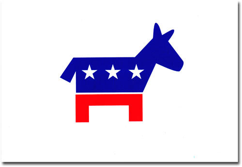 Democrats - 4&quot; x 6&quot; Decal - $2.10