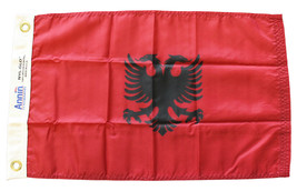 Albania - 12&quot;x18&quot; Nylon Flag - £19.90 GBP